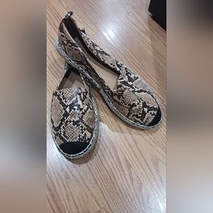 Snake print sandals